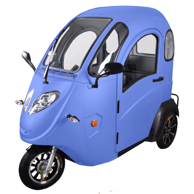 Passenger Plastic Cabin 3 Wheel Electric Tricycle 140kg Loading